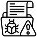 Infected File Malicious File Corrupted File Icon