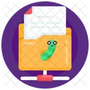 Infected Files Infected Folder File Virus Icon