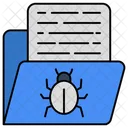 Infected Folder Folder Virus Document Virus Icon