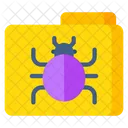 Infected Folder Folder Virus Document Virus Icon