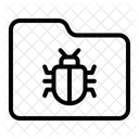 Infected Folder Folder Bug Icon