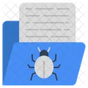 Infected Folder Folder Virus Document Virus Icône
