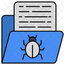 Infected Folder Folder Virus Document Virus Icône