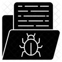 Infected Folder Folder Virus Document Virus Icône