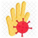 Infected Hand Dirty Hand Contaminated Hand Icon