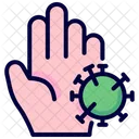 Hand Corona Virus Icon