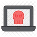 Infected Laptop Laptop Hacking System Hacking Icon