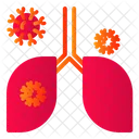 Infection Covid Lung Icon