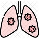 Infected Lung Pneumonia Coronavirus Icon