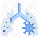 Infected Lungs Covid Icon
