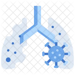 감염된 폐  아이콘