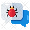 Infected Chat Infected Message Malicious Chat Icon