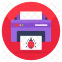Infected Printer  Symbol
