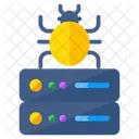 Infected Server Server Bug Server Virus Icon