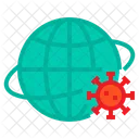 Infected World World Virus Icon