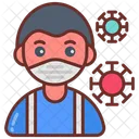 Infection Control Mask Boy Icon