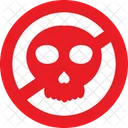 Skull Danger Warning Icon