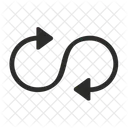 Infini Rotation Fleche Icône