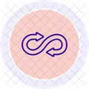 Infinite Arrow Color Circle Icon Icon