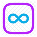 Infinity Square Icon