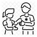 Infirmiere Bandage Traitement Medical Icône
