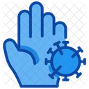 Hand Corona Virus Symbol