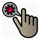 Infizierte Hand  Symbol