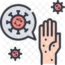 Hand Virus Krankheit Symbol