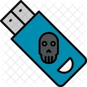 Infizierter USB-Stick  Symbol