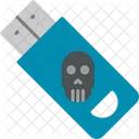 Infizierter USB-Stick  Symbol