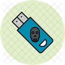 Infizierter USB-Stick  Symbol