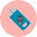 Infizierter USB-Stick  Symbol