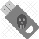 Infizierter USB-Stick  Symbol