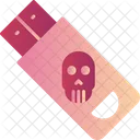 Infizierter USB-Stick  Symbol