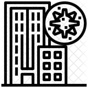 Infiziertes Gebaude Gebaude Stadt Symbol