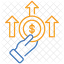 Dinero Aumento Economia Icon