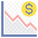 Inflacion Dibujado Grafico Financiero Icono