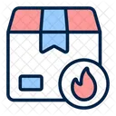 Inflamable Entrega Paquete Icono