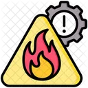 Inflammable Chaud Avertissement Icon