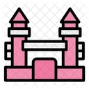 Inflatable Castle Kid And Baby Fun Icon