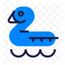 Inflatable Duck Rubber Duck Pool Toy Icon