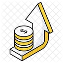 Inflation High Dollar Rate Money Icon