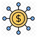 Coin Network Network Dollar Icon