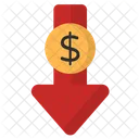 Inflation Down Icon