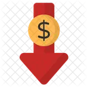 Inflation Gesunken Icon