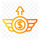 Inflation Business And Finance Wings Icon