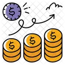 Inflation Money Investment Icon