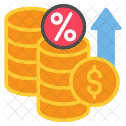 Inflation rate  Icon