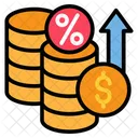 Inflation rate  Icon