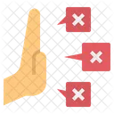 Inflexible Reject Cancel Icon